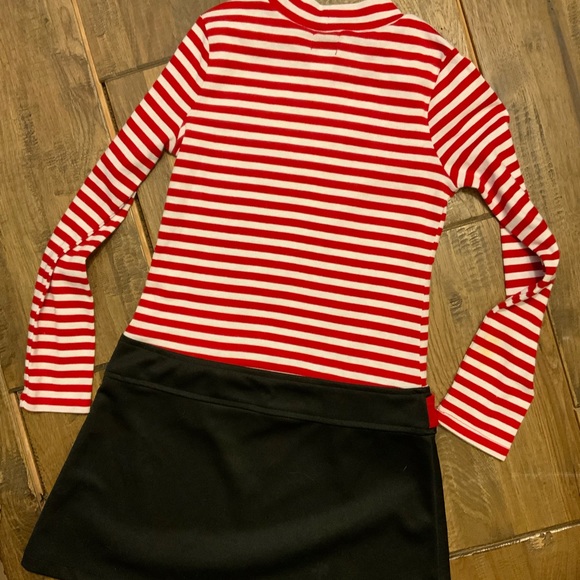 Pink & Violet girls I ❤️ Santa dress. Size L - Picture 5 of 6